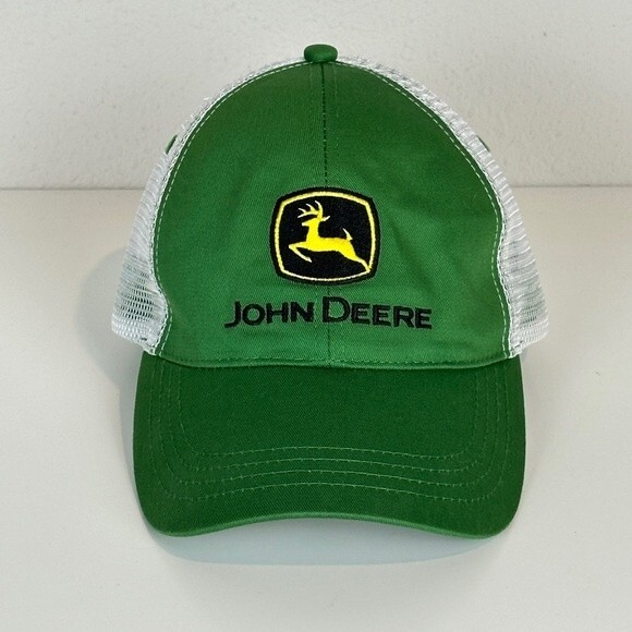 John Deere Mesh Strapback Trucker Hat - Picture 1 of 7